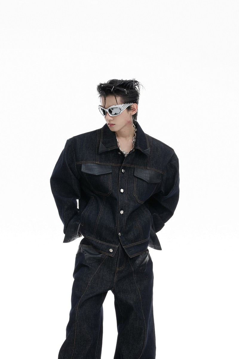 Croc Patch Denim Jacket