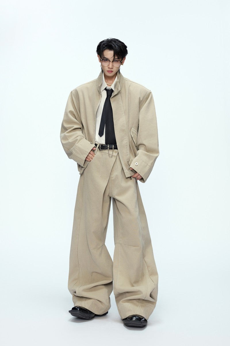 Washed Harrington Jacket Set