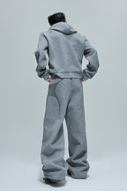 Fur Patchwork Sweatpants