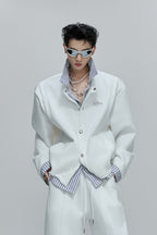 Striped Layered Overshirt