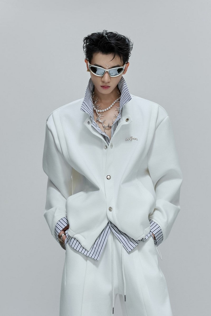 Striped Layered Overshirt