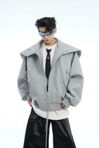 Convertible Cape-Style Zip Hoodie
