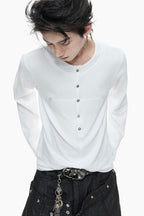 Layered Button Long Sleeve