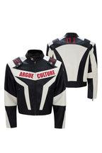Colorblock Armor Biker Jacket