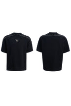 Rhinestone Zipper Detail T-Shirt