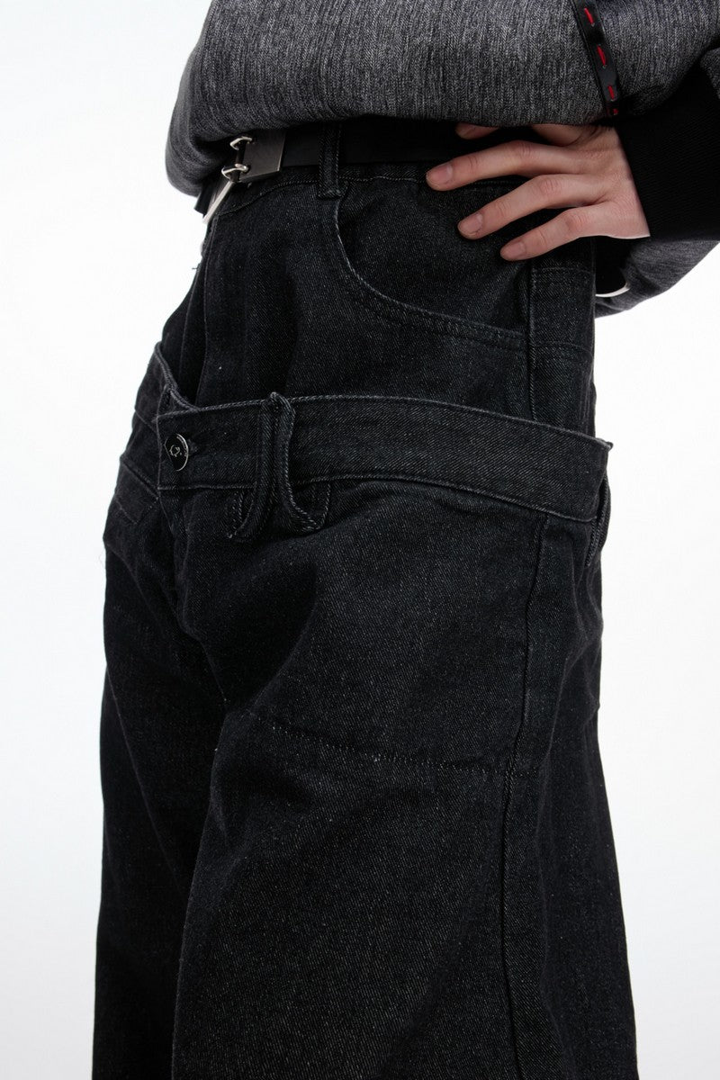 Banana Cut Wide Jeans