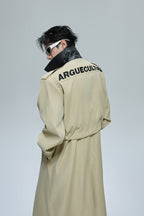 Deconstructed Woven Faux Layer Trench