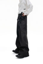 Croc Trim Straight Trousers