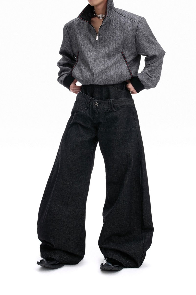 Banana Cut Wide Jeans