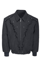 Washed Canvas Studded Jacket
