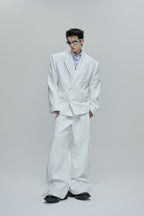 Waffle Textured Pearl Trousers