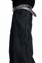 Vintage Washed Flare Jeans