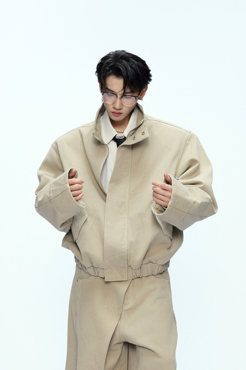Washed Harrington Jacket Set