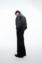 Deconstructed Textured Studded Jacket