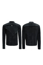Fleece Pearl Trim Mock Neck Tee