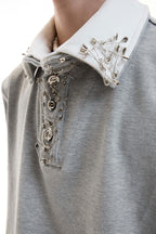 Double Layer Pin Detail Polo