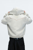 Faux Wolf Fur Puffer Jacket