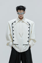 Double Breasted Woven Shirt Jacket