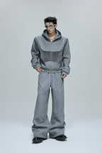 Fur Patchwork Sweatpants