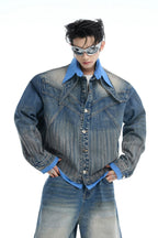 Layered Denim Jacket
