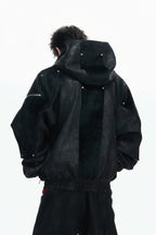 Armor Patchwork Hooded Jacket