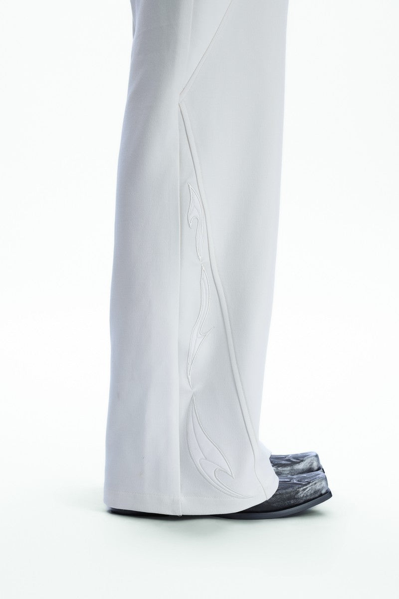 Wide Leg Panel Trousers