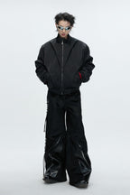 Deconstructed Padded Bomber Jacket