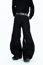 Washed Canvas Panel Blade Pants