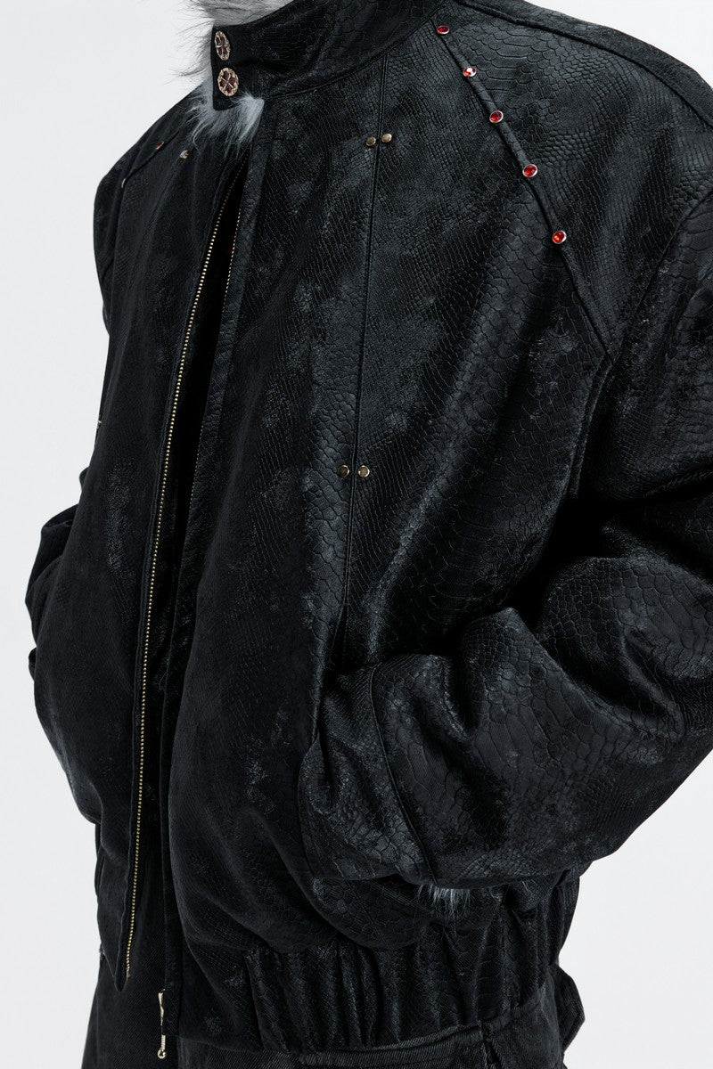 Reversible Fur Heavy Puffer Jacket