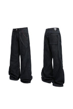 Vintage Washed Flare Jeans