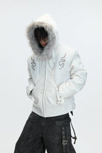 Croc Hooded Puffer Jacket