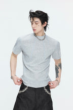 Contrast Stitch Slim T-Shirt