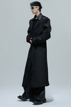 Deconstructed Woven Faux Layer Trench