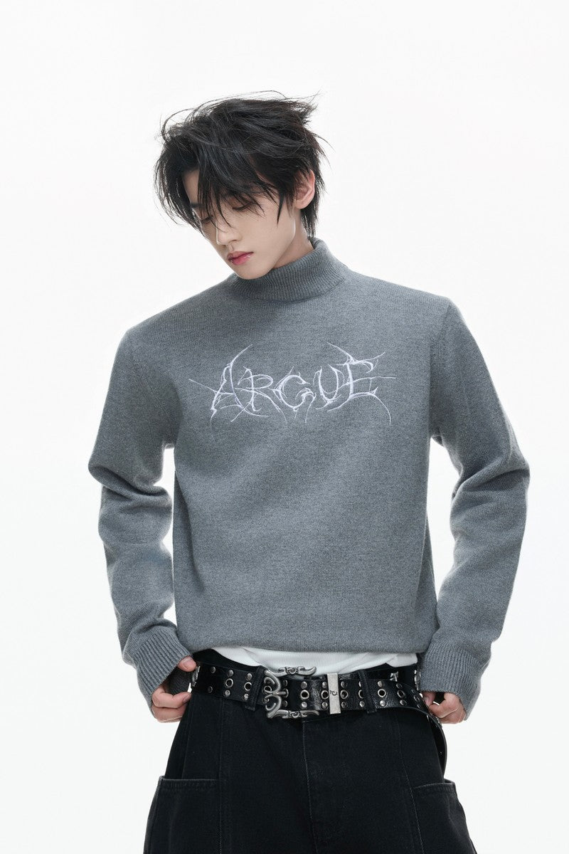 Modal Wool Mock Neck Sweater