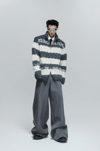 Colorblock Chunky Knit Cardigan