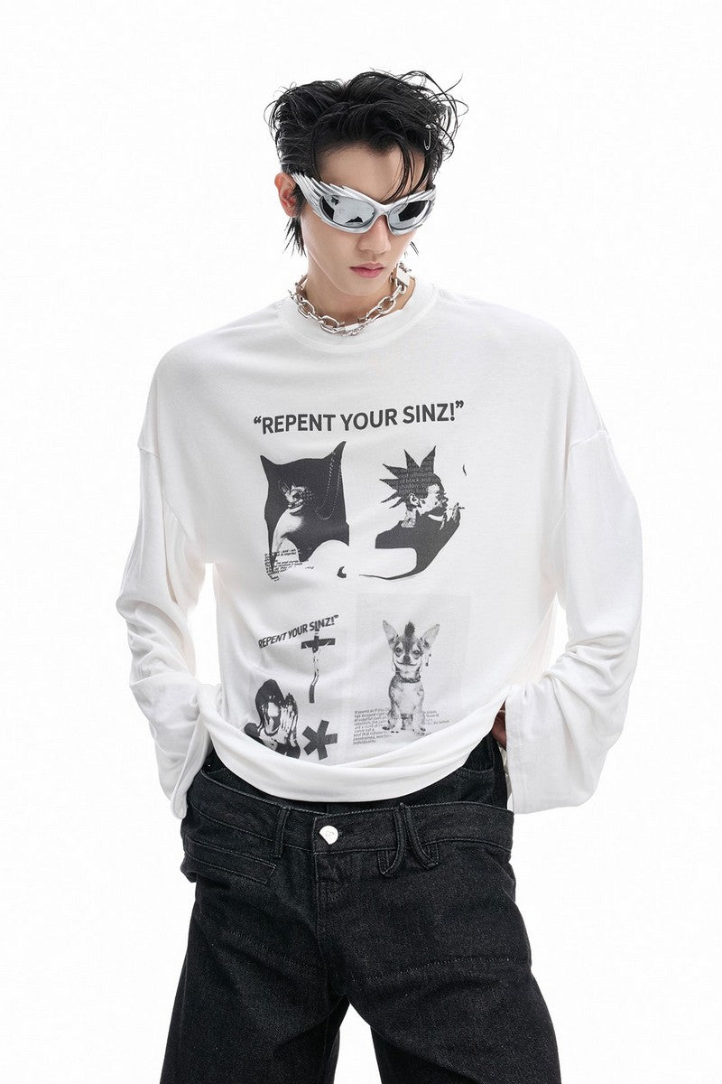 Art Print Long Sleeve Tee
