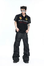 Leather Patch Studded Polo