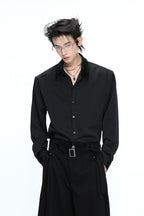 Satin Draped Shirt