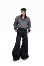 Banana Cut Wide Jeans