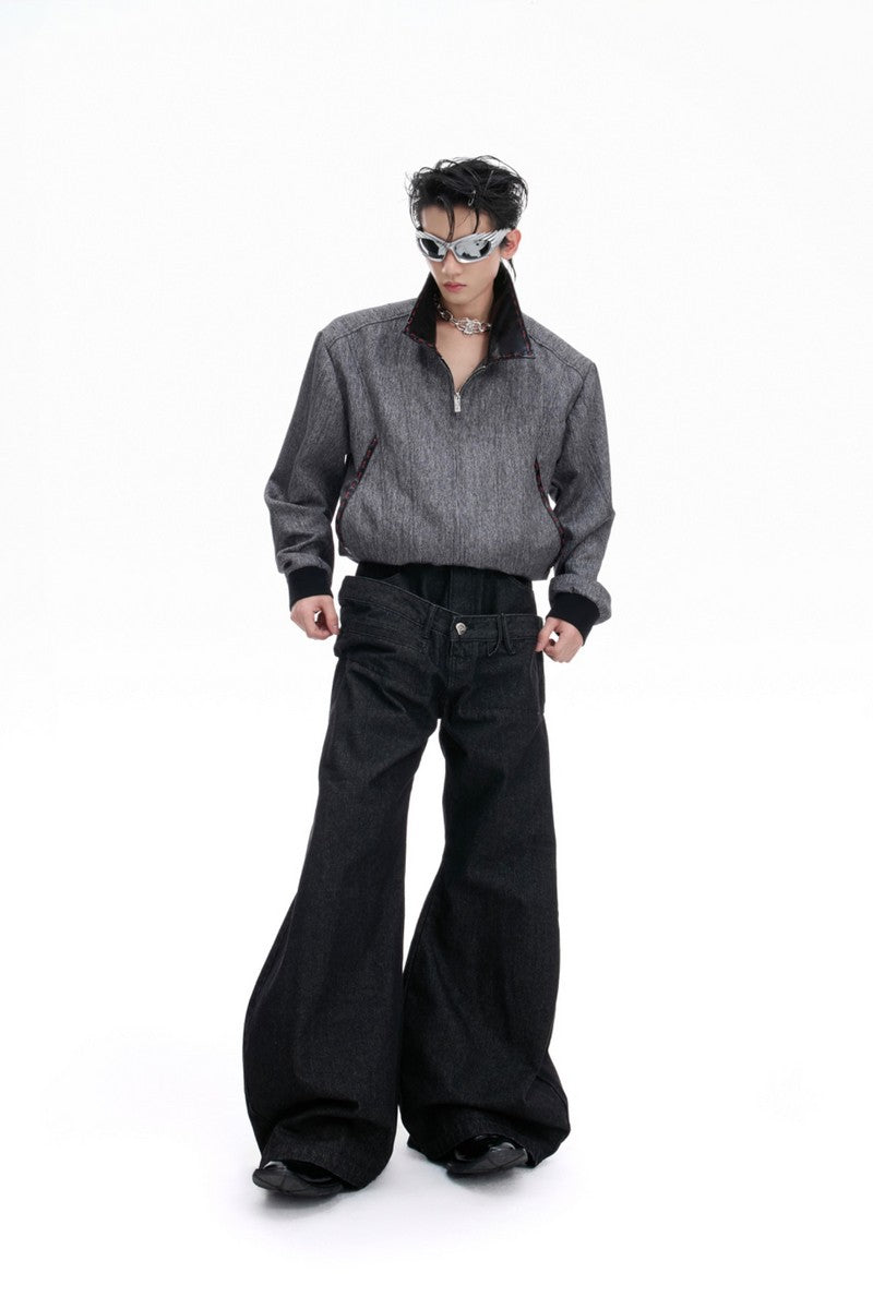Banana Cut Wide Jeans