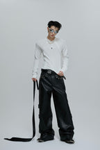 Deconstructed Fitted Long Sleeve Tee