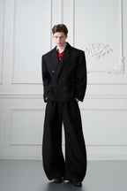 Waffle Textured Pearl Trousers