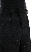 Sequin High-Waist Wide-Leg Trousers