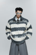 Colorblock Chunky Knit Cardigan