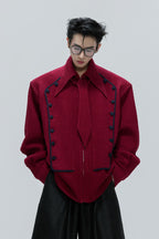 Double Breasted Woven Shirt Jacket