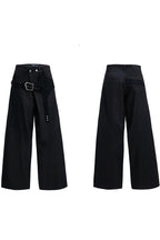 Croc Trim Straight Trousers
