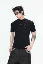 Contrast Stitch Slim T-Shirt