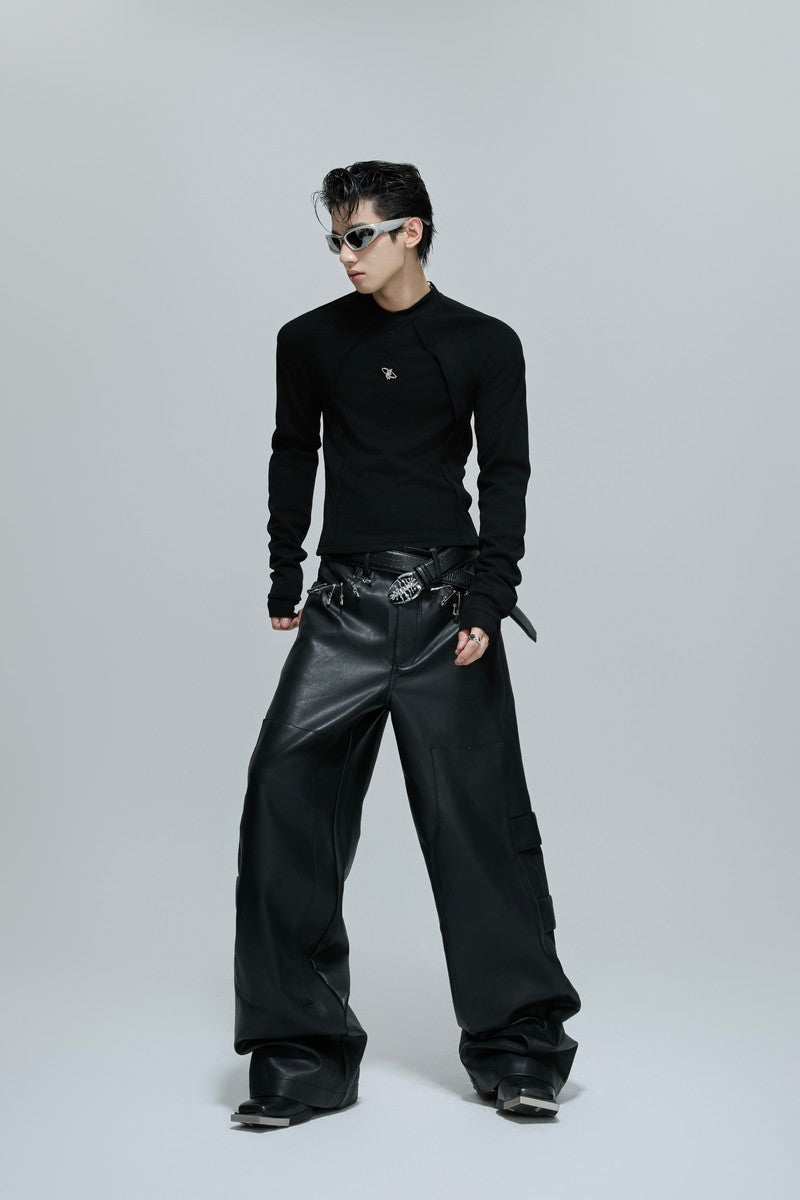 Deconstructed Fitted Long Sleeve Tee