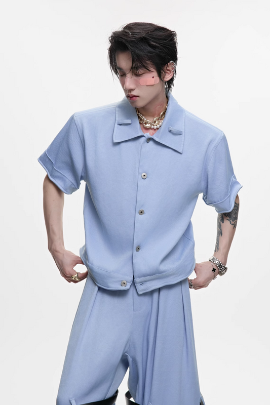 Textured Short Sleeve Shirt