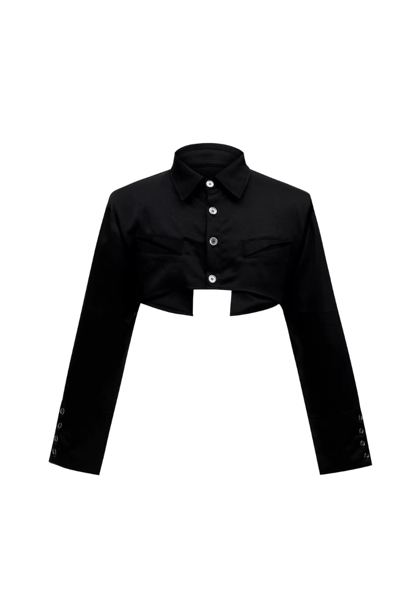 Cropped Silky Shirt